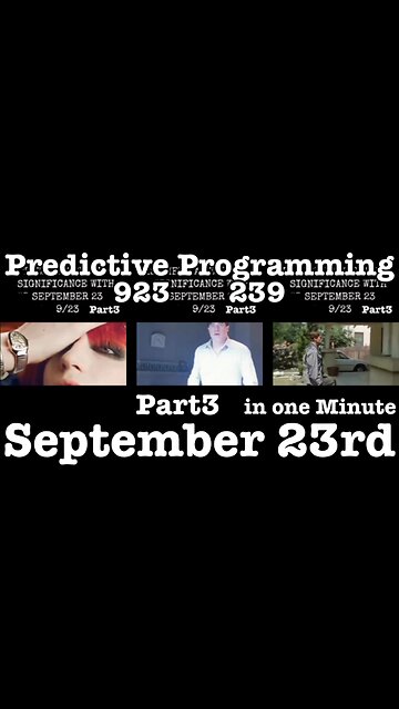 Predictive Programming September 23rd 923 239 in movies Part3