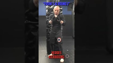 Heroes Training Center | Kickboxing "How To Throw A Front 1 & Round 2" | Yorktown Heights #Shorts