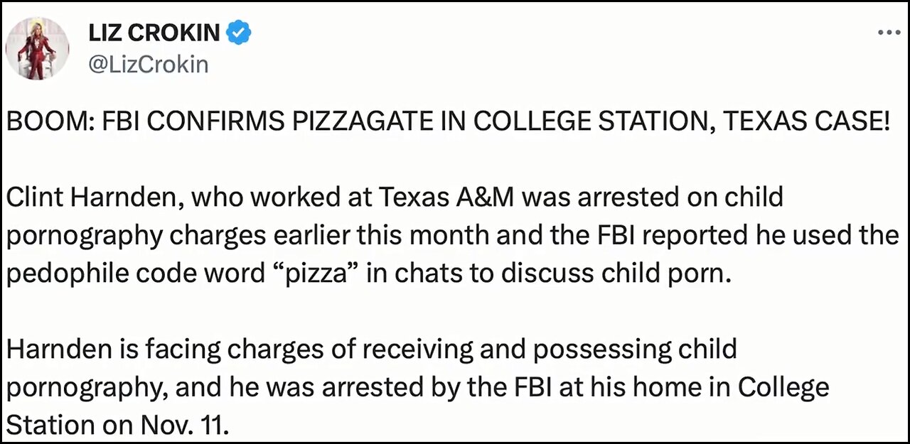 Le FBI commence à arrêter des journalistes liés au réseau pédophile de Pizzagate