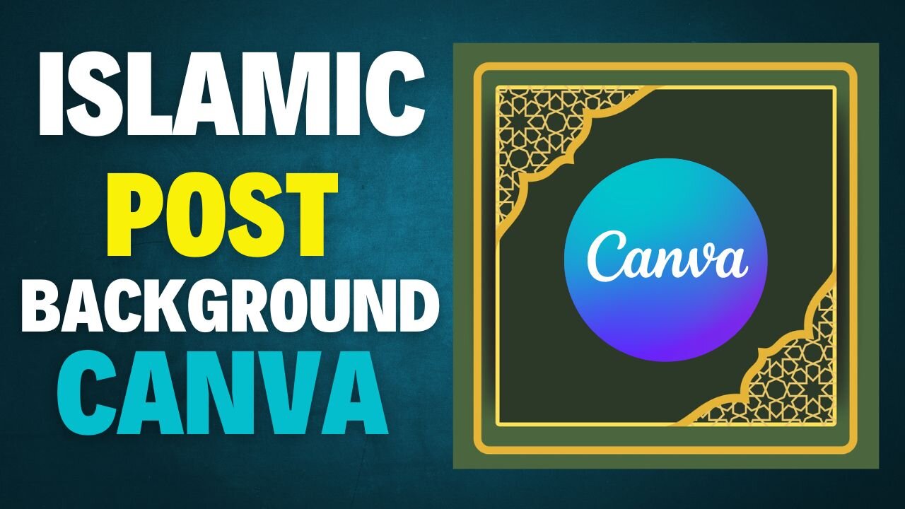 How to Create Islamic Geometric Backgrounds in Canva | Easy Tutorial for Beginners