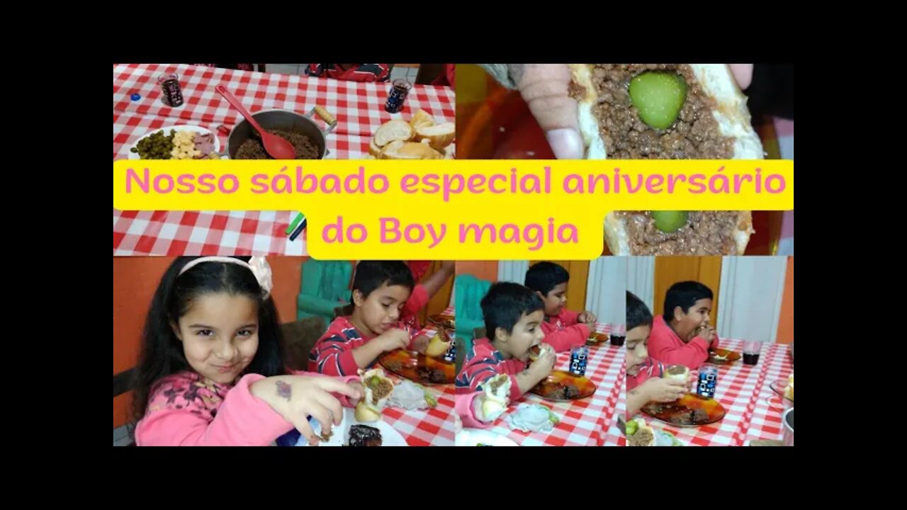 Nosso Sábado comemoração do aniversário do Boy magia 😍