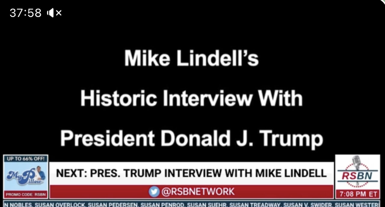 Mike Lindell interviews President Trump 11/16/2021