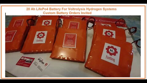 NEW Lifepo4 Battery Pack Hydrogen HHO Stove Voltrolysis