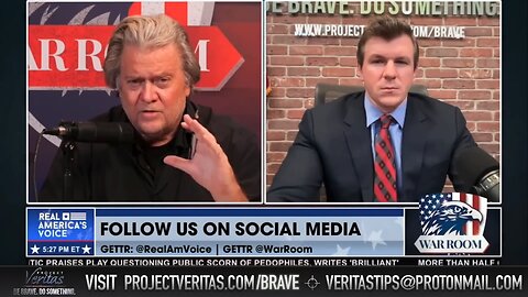 Steve Bannon & James O'Keefe Discuss New HHS Whistleblower Investigation Exposing Child Trafficking