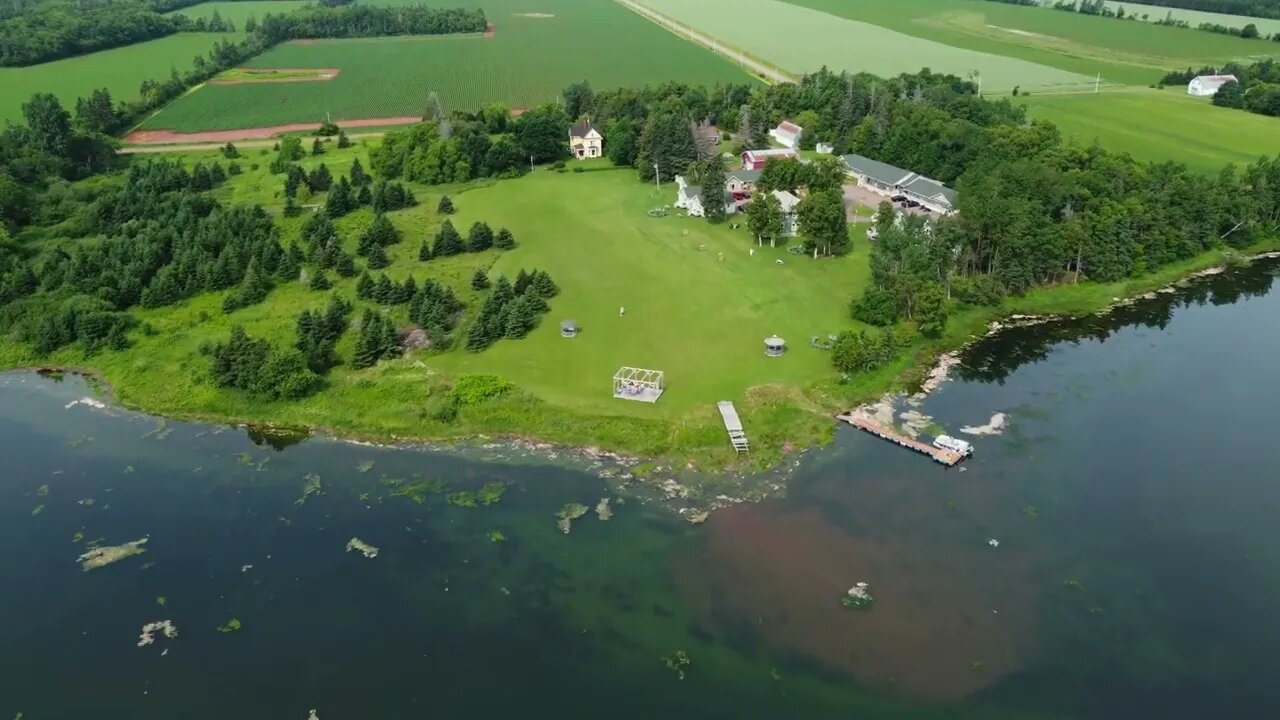 Drone Selfie Briarwood Cottages, Alberton PEI