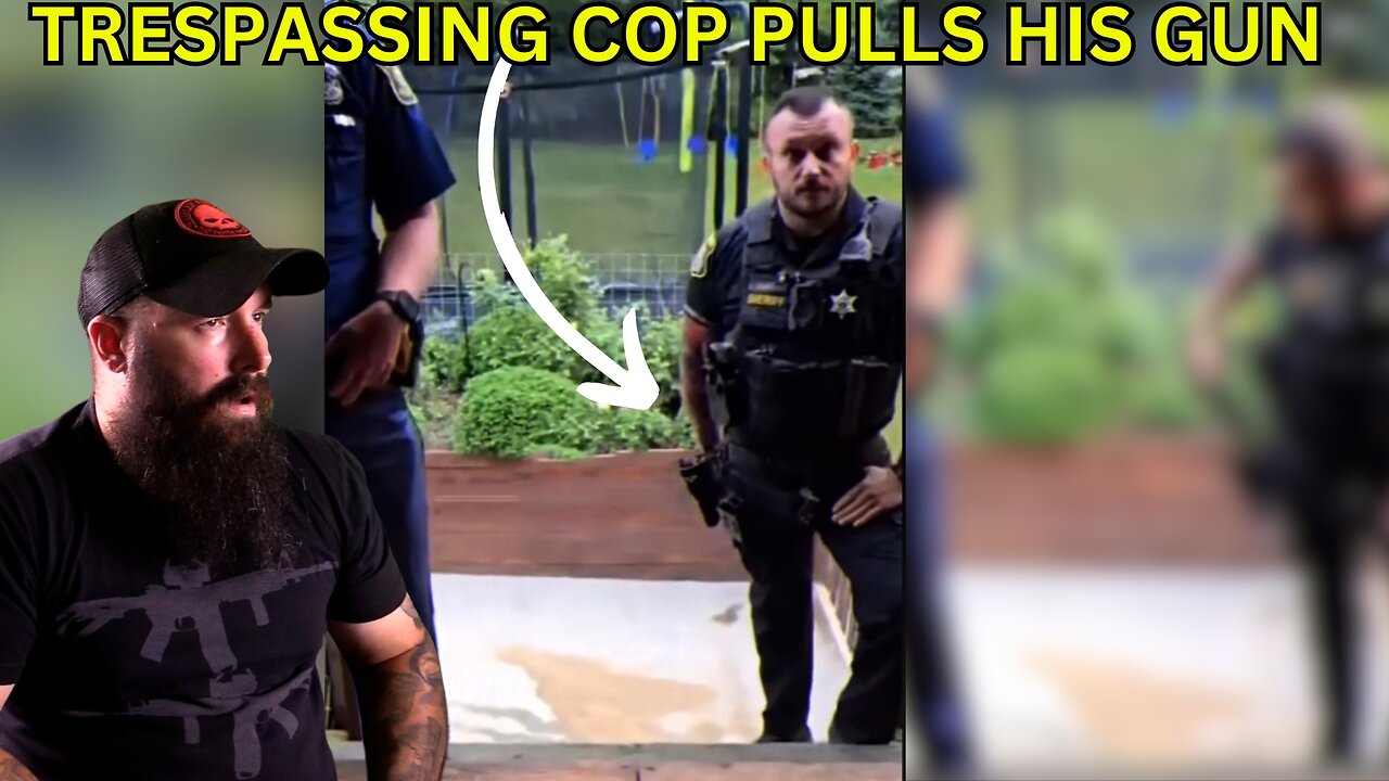 Trespassing Cop Threatens Homeowner with Gun Drawn but the Tables Turn FAST