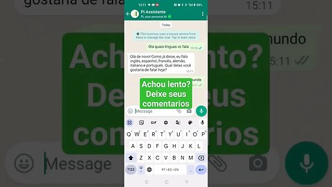 PI Assistente IA para Whatsapp. o que esperar desta nova tecnologia? Você decide! #chatgpt #ia