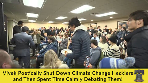 Vivek Poetically Shut Down Climate Change Hecklers and Then Spent Time Calmly Debating Them!