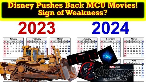 Disney Decides To Push Back HUGE Slate of MCU Movies! The MCU Is On The Way Out!