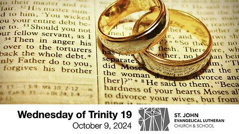 Wednesday of Trinity 19 — October 9, 2024