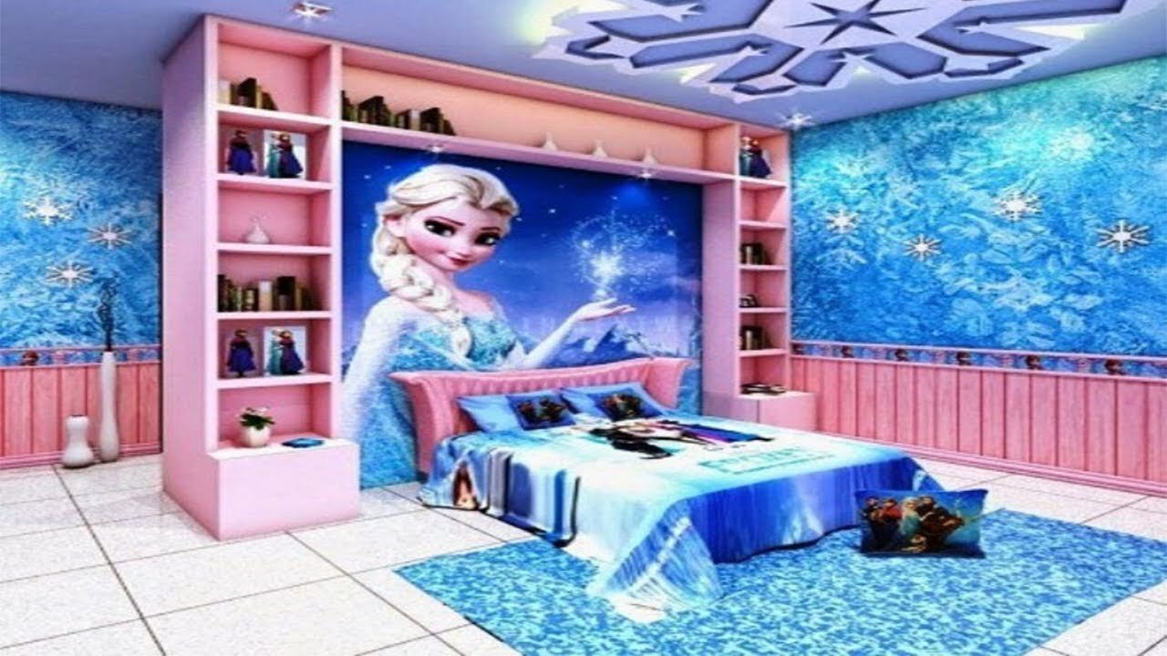 Girls Bedroom Themed Frozen