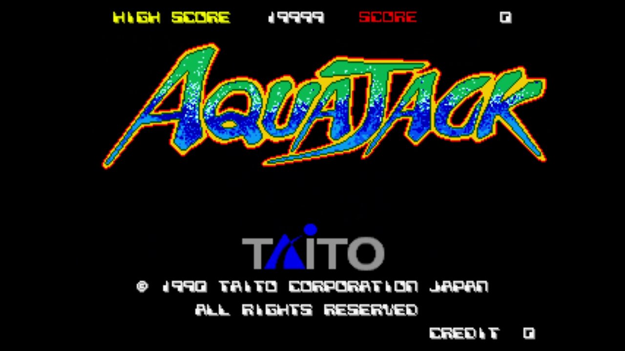 Aqua Jack Arcade Game, Taito 1990, playthrough