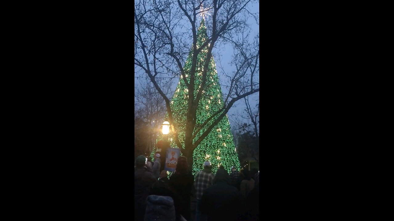 Christmas tree lighting Ceremony at Silver Dollar City