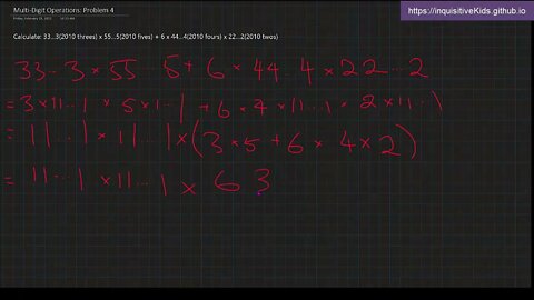 Multi-Digit Operations: Problem 4