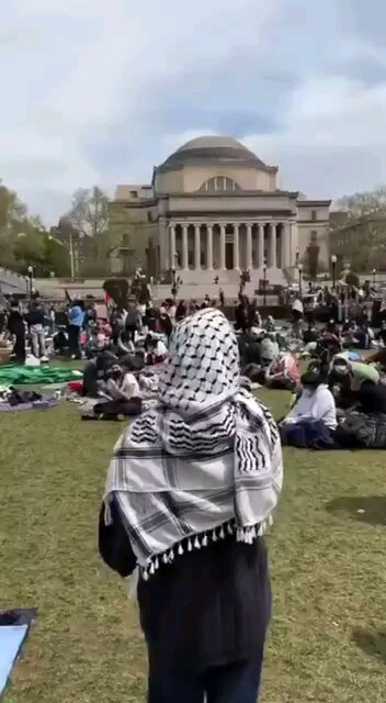 Columbia University - We don't want 2 states. We want ALL OF IT! (No Israel, only Palesine). Lovely.