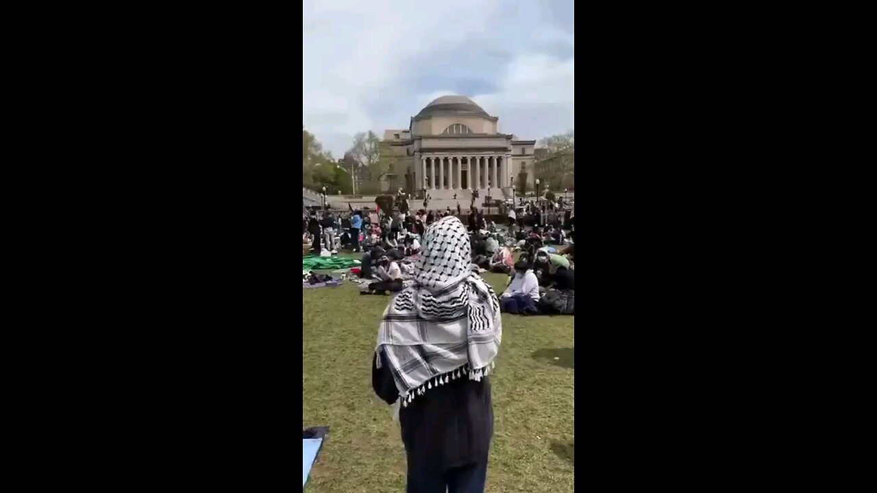 Columbia University - We don't want 2 states. We want ALL OF IT! (No Israel, only Palesine). Lovely.