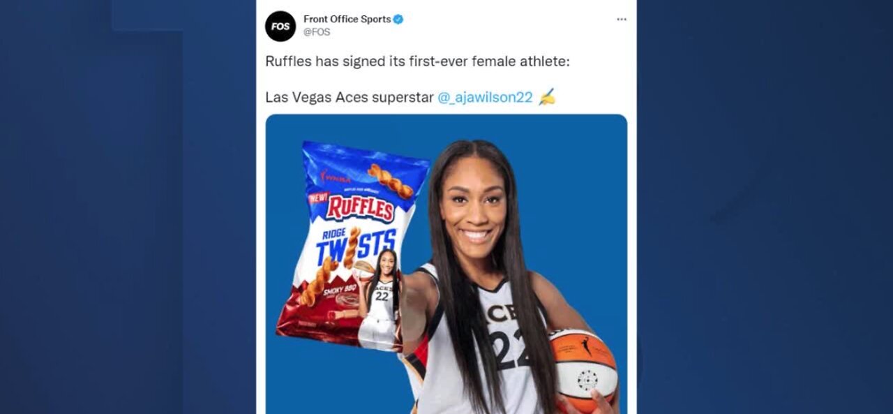 Ruffles signs Las Vegas Aces' A'ja Wilson as first-ever female athlete