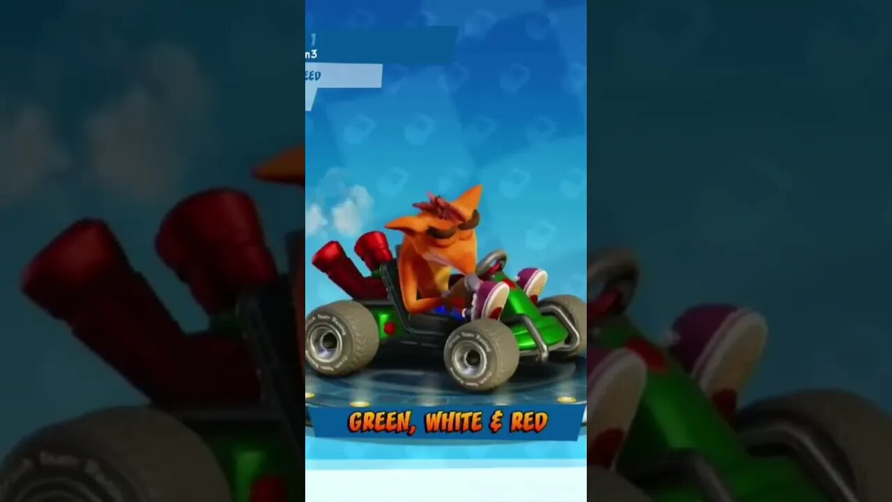 Green, White & Red Paint Job Showcase - Crash Team Racing Nitro-Fueled