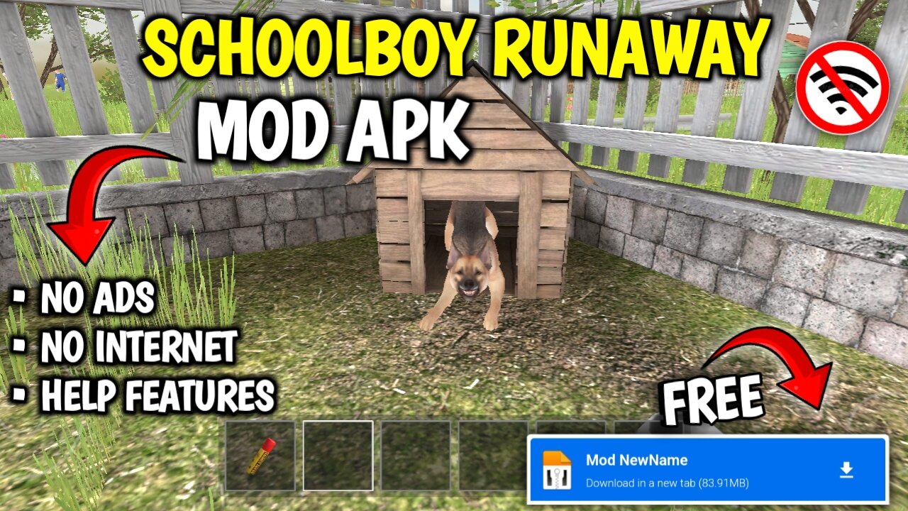 SchoolBoy Runaway MOD APK - Version 0.378 - Latest 2024