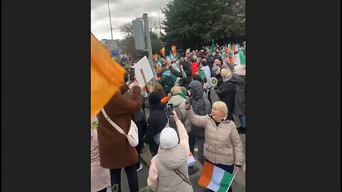 Thousands of Irish patriots march against the sub-human african invasion