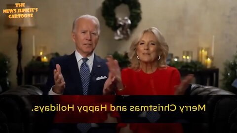 Jill Biden and her husband share Christmas message.