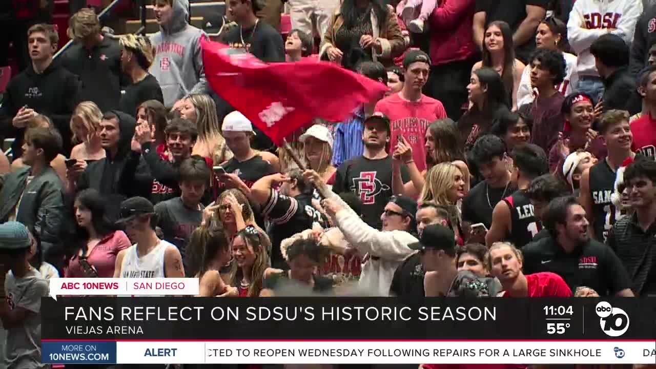 Fans reflect on SDSU's historic basketball season