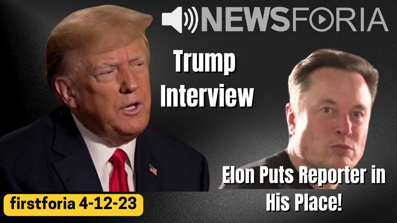 Trump Interview - Elon Puts Reporter in His Place!