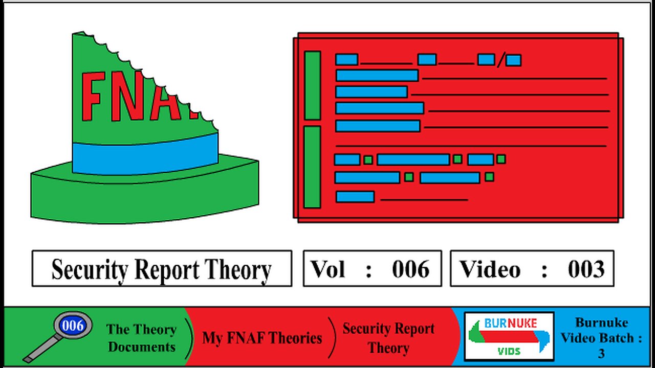 FNAF Security Report Theory The Theory Docs Vol 6 Video 3