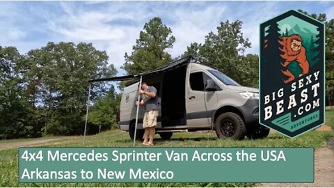 Traveling across the USA in a Mercedes 4x4 Sprinter Van