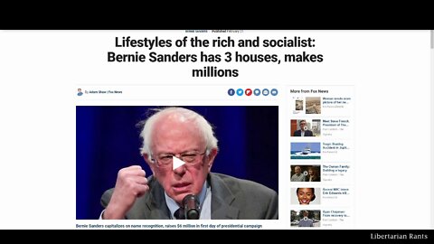 Bernie Sanders, The Energetic Hypocrite