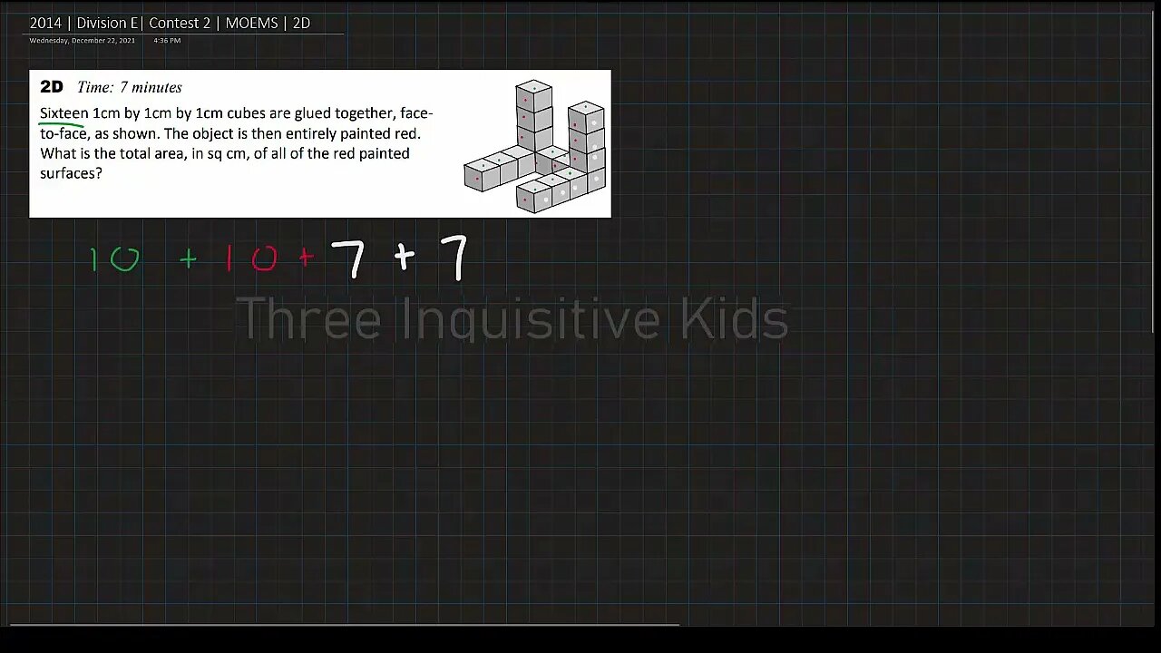 Math Olympiad for Elementary | 2014 | Division E | Contest 2 | MOEMS | 2D