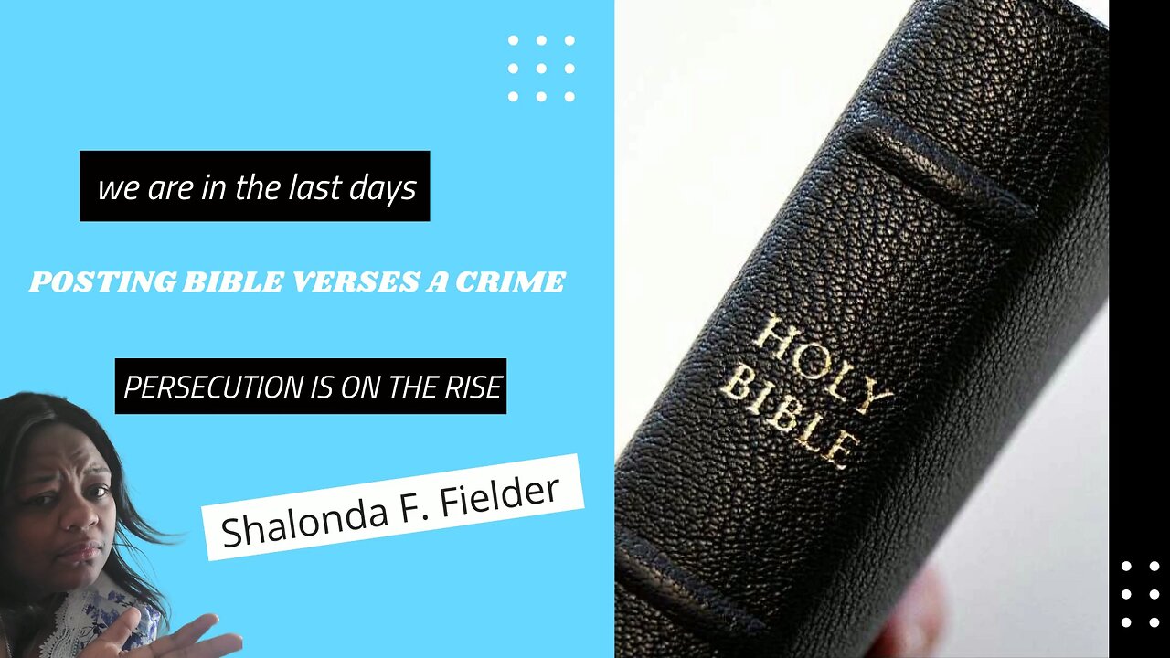 Posting Bible Verses a crime (This is alarming)