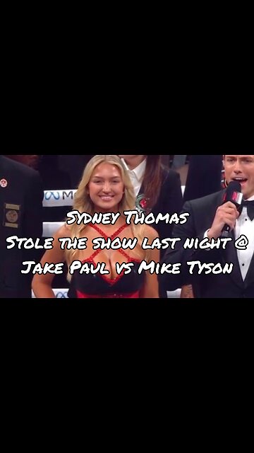 A star is born... Sydney Thomas stole the show at the Tyson vs Paul fight last night