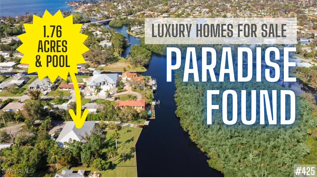 WATERFRONT HOME | POOL | Fort Myers Homes | LUXURY HOMES For Sale in Southwest Florida Real Estate