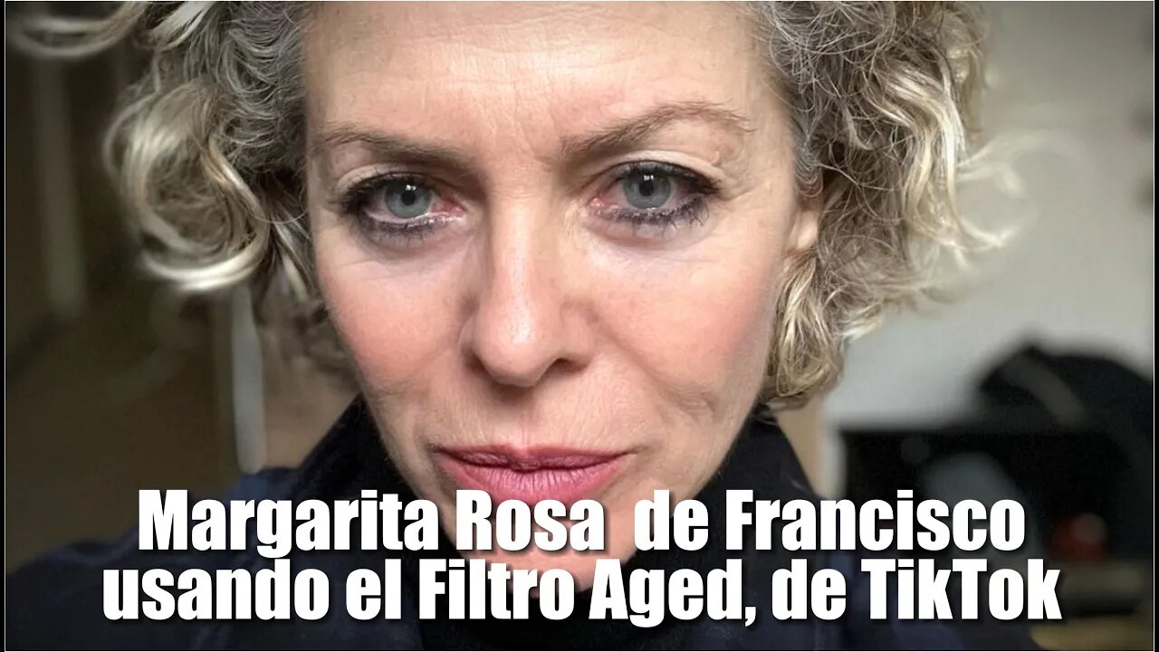 🎥La actriz de “Los pecados de Inés de Hinojosa” Margarita Rosa usando el Filtro Aged, de TikTok👇👇