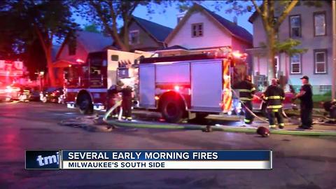 Early morning fires on Milwaukee's South Side