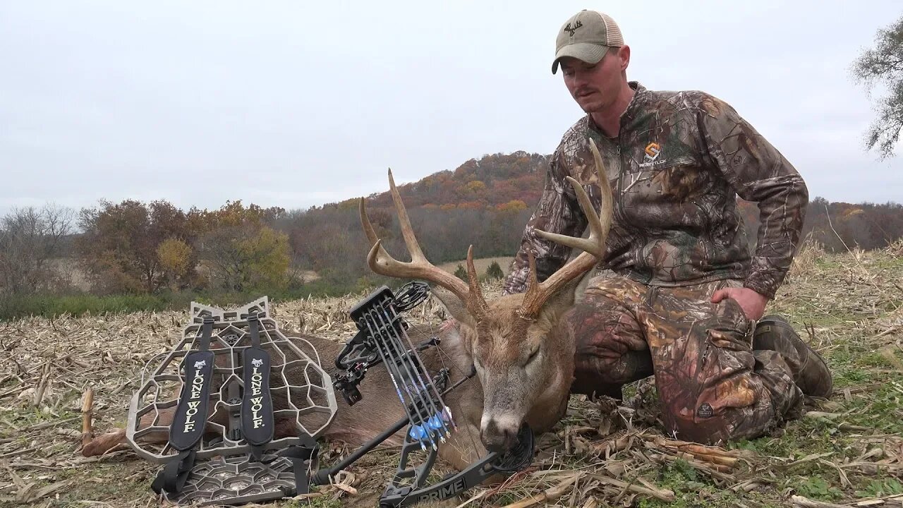 Bowhunting Peak of the Rut - Missouri 8 Pointer Self Filmed