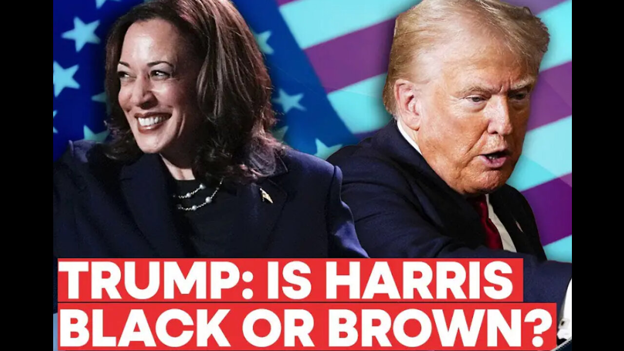 Donald Trump took aim at Democratic opponent Kamala Harris' racial identity