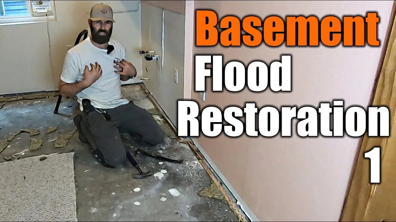 Restoring A Flooded Finished Basement | THE HANDYMAN |