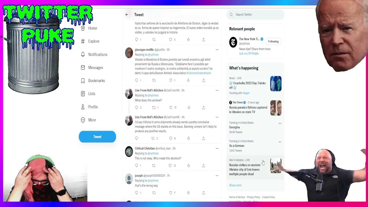 Twitter Puke: NYT Ukraine and Russia