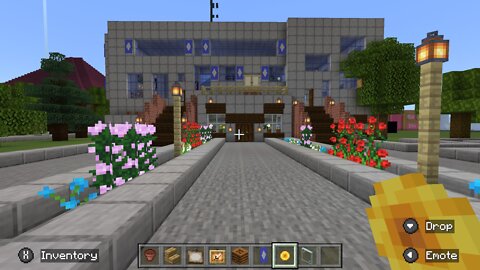 Tour of Minecraft smooth stone home build