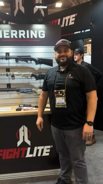 Fight Light Herring Lever Action AR at NRA - filmed for educational purposes only, no firearm sales.