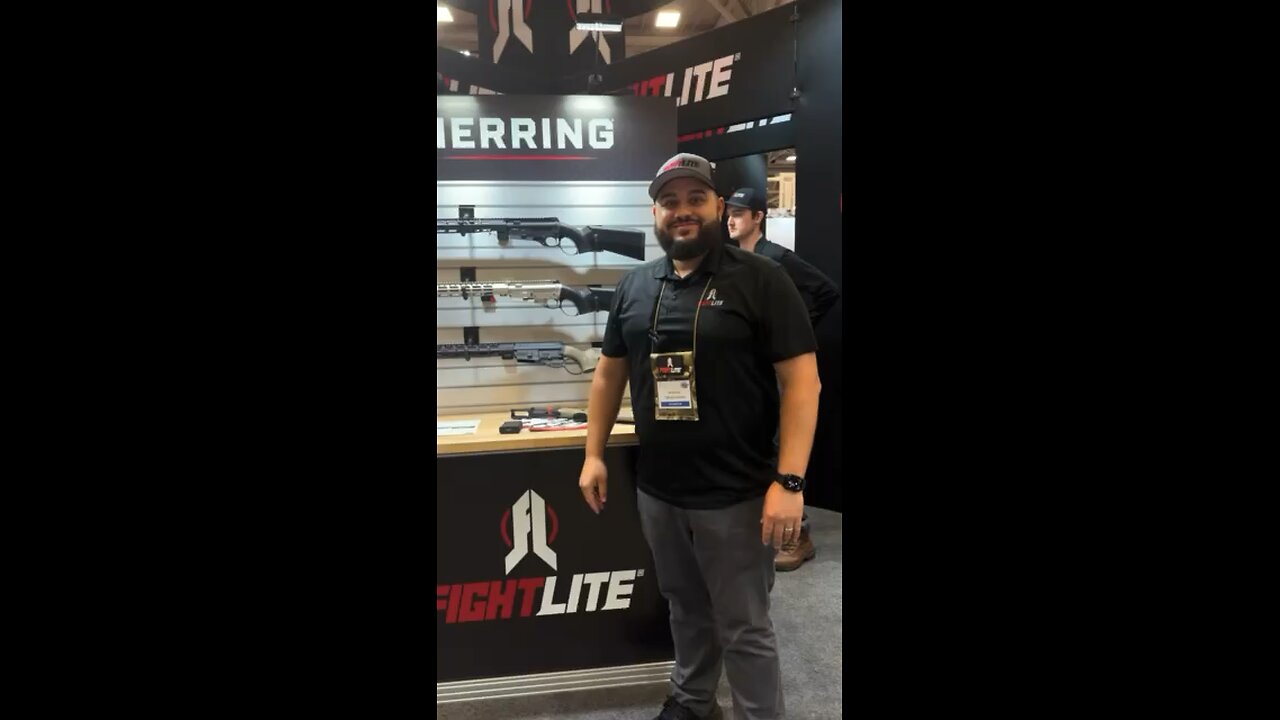 Fight Light Herring Lever Action AR at NRA - filmed for educational purposes only, no firearm sales.