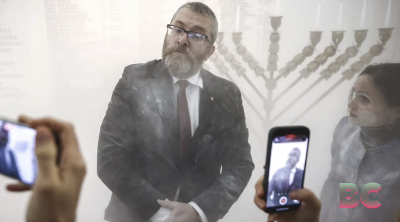 Polish lawmaker uses fire extinguisher on Hanukkah candles in parliament