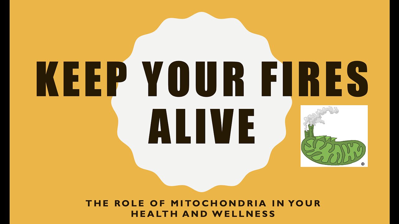 Keep your fires alive-The role of mitochondria in your health and wellness.