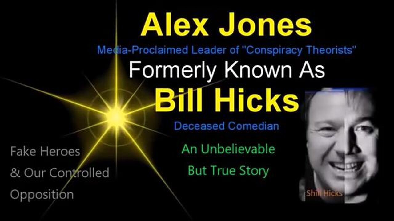 Alex Jones Is Bill Hicks Whether You Like It Or Not 🔥