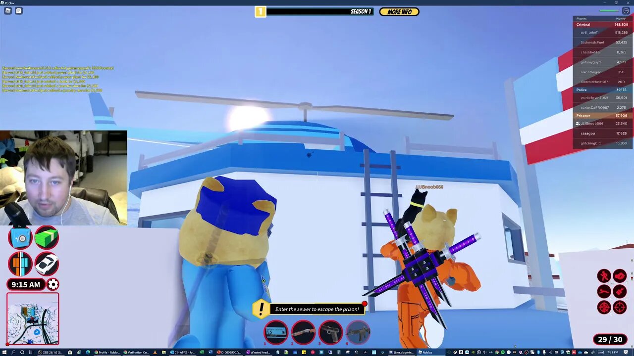 Roblox | A lot of Helicopters 🚁, Guns 🔫, and Zombies 🔪🧟 with Mister DogeKing 😎💥❄️