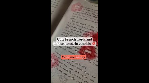 cute French word that e use to in your bio