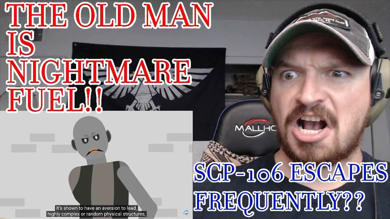 BLASTCAPBADGER REACTS! SCP EXPLAINED - THE OLD MAN ESCAPES (SCP-106) INSANITY!