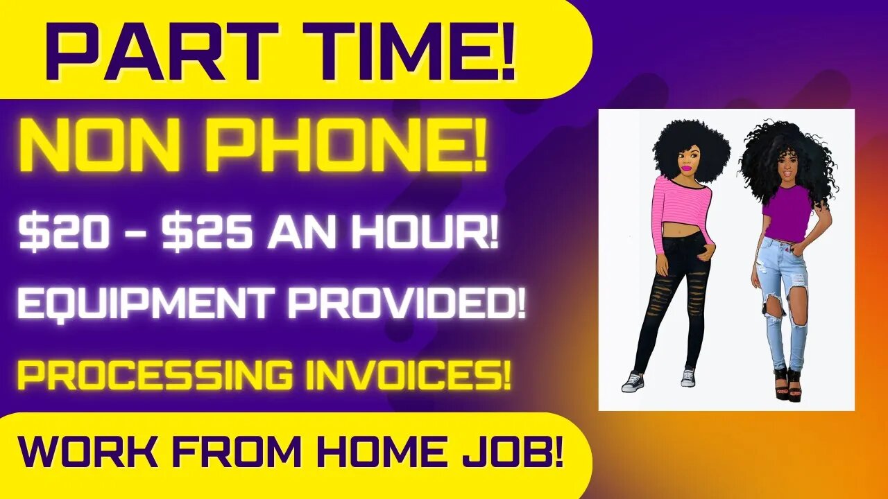 Part Time Non Phone Work From Home Job $20-$25 An Hour = Equipment Processing Invoices WFH Jobs